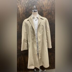 BROOKS BROTHERS Vintage Showerproofed Trench Coat with Zip Out Lining Size 38 L